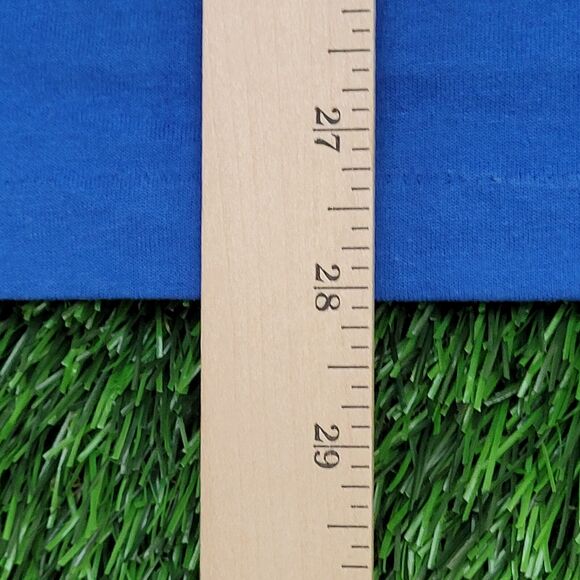 Vintage 80s Hanes Shirt XL 24x28 Blue Eagle Football USA - Picture 5 of 12